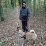 Ana mit Techi & Yuki im Perleberger Forst